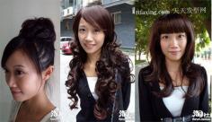 韩式流行发型扎法　多款美发任你选约会发型