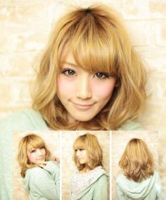 气质发型 2012年最新韩版女生发型~可爱小女人